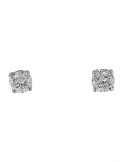 Pre-owned Earrings 14k Diamond Stud  In Multi