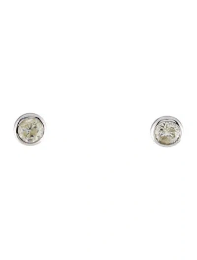 Pre-owned Earrings 14k Diamond Stud  In Multi