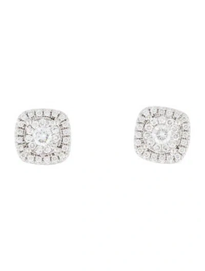 Pre-owned Earrings 14k Diamond Stud  In Multi