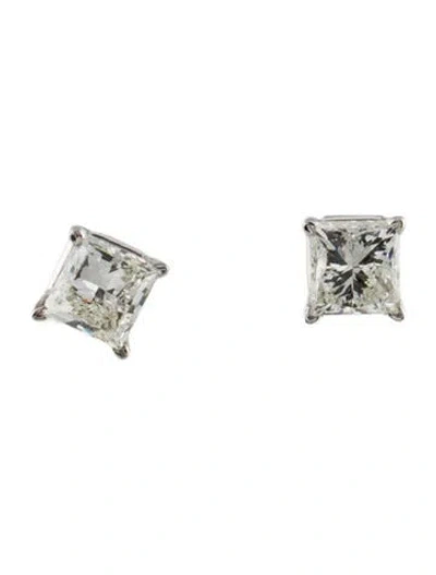 Pre-owned Earrings 14k Diamond Stud  In Multi