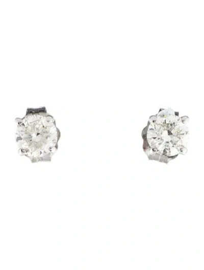 Pre-owned Earrings 14k Diamond Stud  In Multi