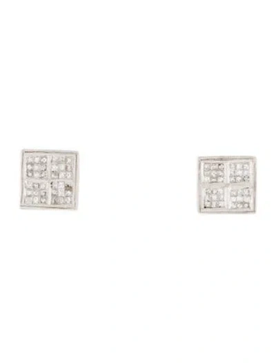 Pre-owned Earrings 14k Diamond Stud  In Multi