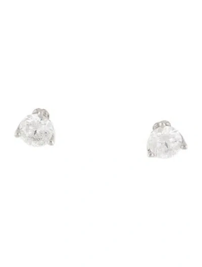 Pre-owned Earrings 14k Diamond Stud  In Multi