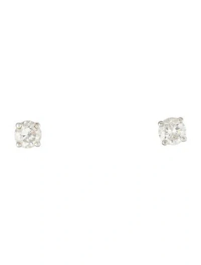 Pre-owned Earrings 14k Diamond Stud  In Multi