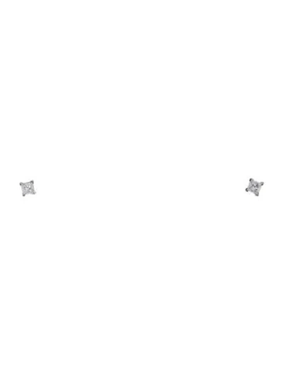 Pre-owned Earrings 14k Diamond Stud  In Multi