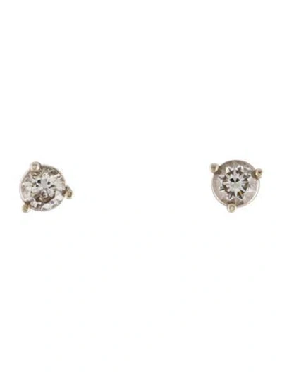 Pre-owned Earrings 14k Diamond Stud  In Multi
