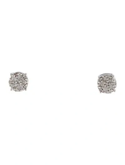 Pre-owned Earrings 14k Diamond Stud  In Multi