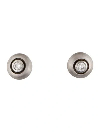 Pre-owned Earrings 14k Diamond Stud  In Multi