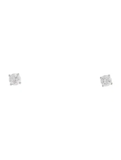 Pre-owned Earrings 14k Diamond Stud  In Multi