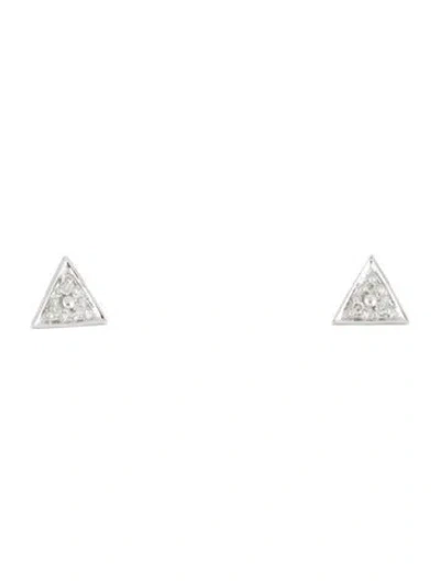 Pre-owned Earrings 14k Diamond Stud  In Multi