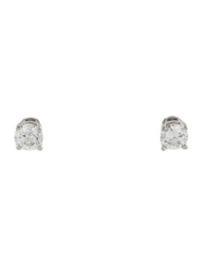 Pre-owned Earrings 14k Diamond Stud  In Multi