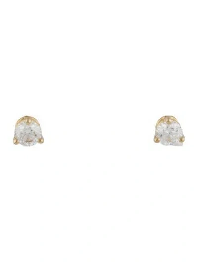 Pre-owned Earrings 14k Diamond Stud  In Multi