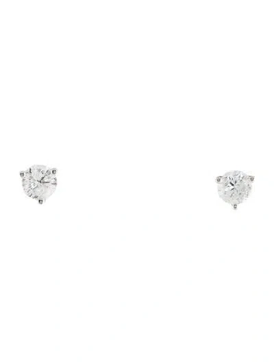 Pre-owned Earrings 14k Diamond Stud  In Multi