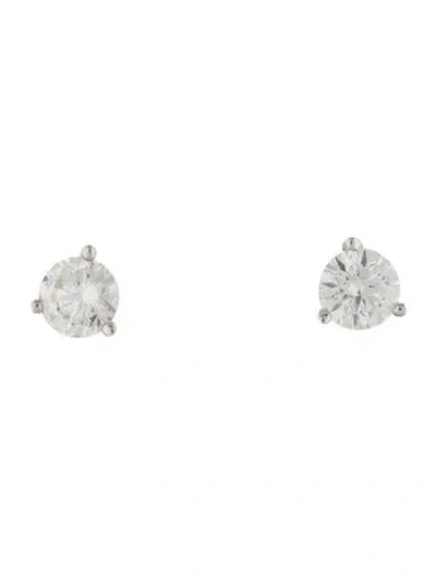 Pre-owned Earrings 14k Diamond Stud  In Multi