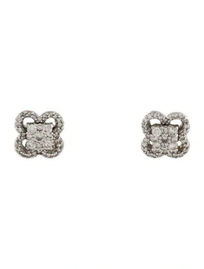 Pre-owned Earrings 14k Diamond Stud  In Multi