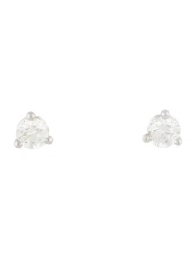 Pre-owned Earrings 14k Diamond Stud  In Multi