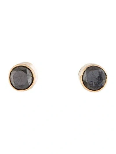 Pre-owned Earrings 14k Diamond Stud  In Multi