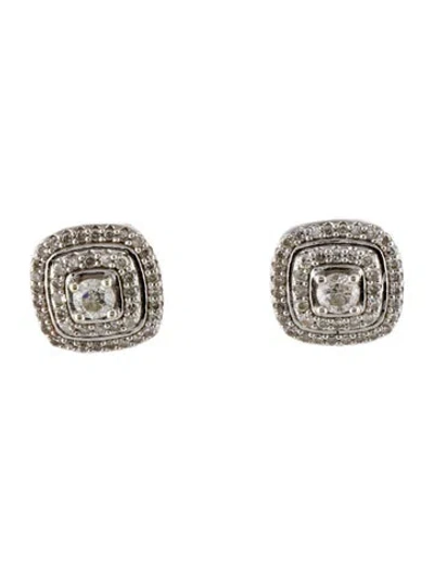 Pre-owned Earrings 14k Diamond Stud  In Multi