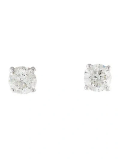 Pre-owned Earrings 14k Diamond Stud  In Multi
