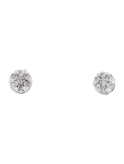 Pre-owned Earrings 14k Diamond Stud  In Multi