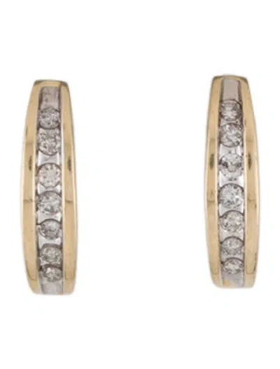 Pre-owned Earrings 14k Diamond Stud  In Multi