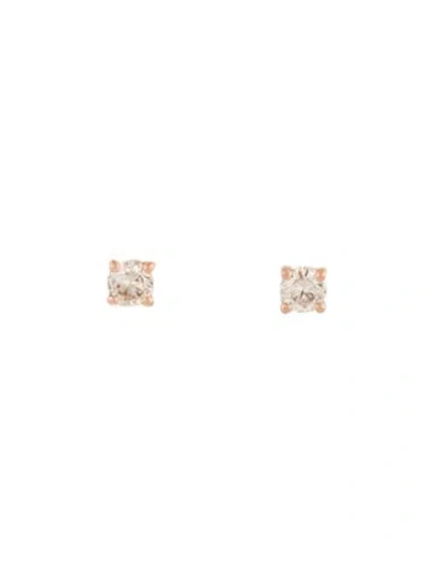 Pre-owned Earrings 14k Diamond Stud  In Multi