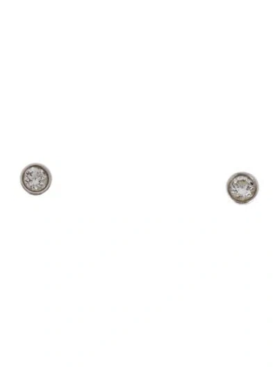 Pre-owned Earrings 14k Diamond Stud  In Multi