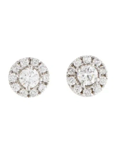 Pre-owned Earrings 14k Diamond Stud  In Multi