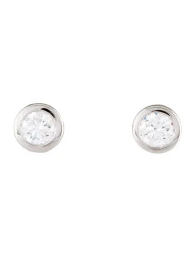 Pre-owned Earrings 14k Diamond Stud  In Multi