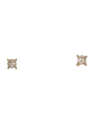 Pre-owned Earrings 14k Diamond Stud  In Multi
