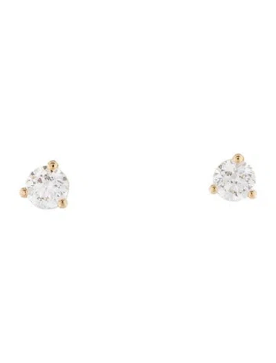 Pre-owned Earrings 14k Diamond Stud  In Multi