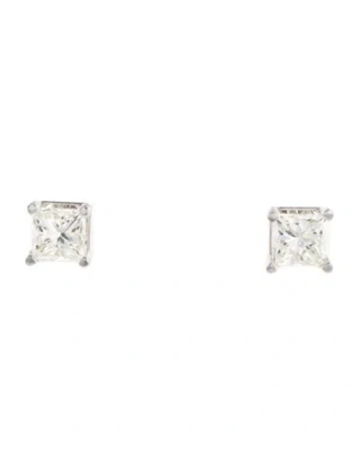 Pre-owned Earrings 14k Diamond Stud  In Multi