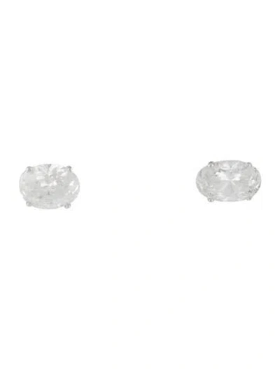 Pre-owned Earrings 14k Diamond Stud  In Multi
