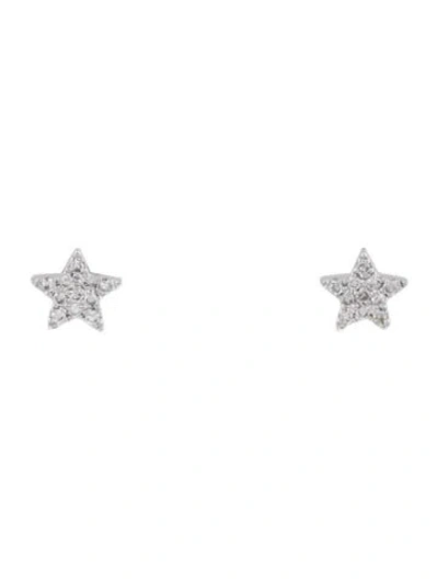 Pre-owned Earrings 14k Diamond Stud  In Multi