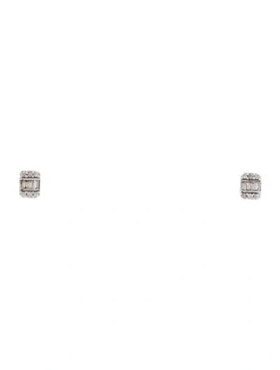 Pre-owned Earrings 14k Diamond Stud  In Multi