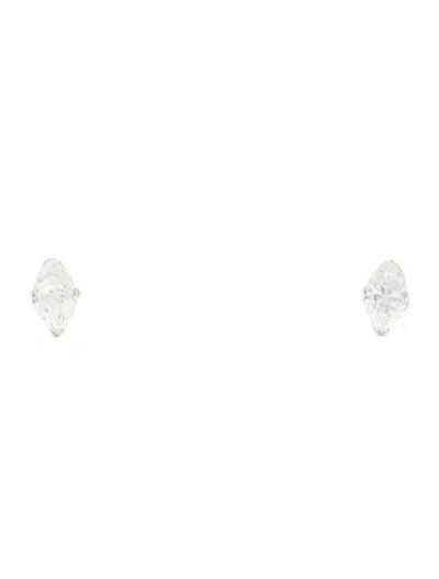 Pre-owned Earrings 14k Diamond Stud  In Multi