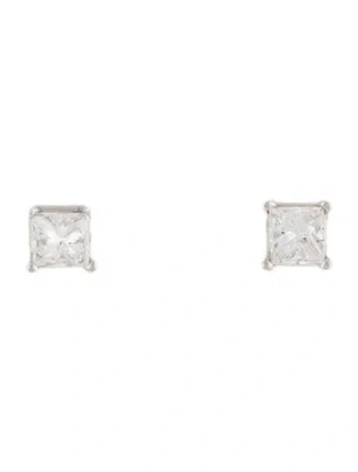 Pre-owned Earrings 14k Diamond Stud  In Multi