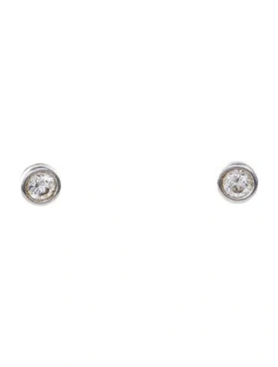 Pre-owned Earrings 14k Diamond Studs In Multi