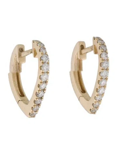 Pre-owned Earrings 14k Diamond Thun Huggie  In Multi