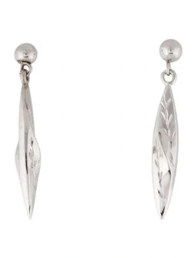 Pre-owned Earrings 14k Drop  In Multi