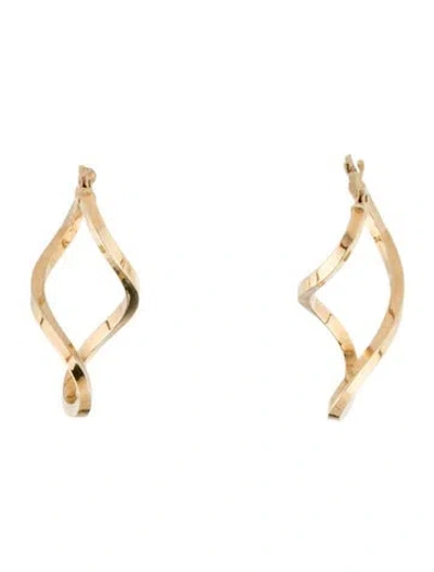 Pre-owned Earrings 14k Drop  In Multi