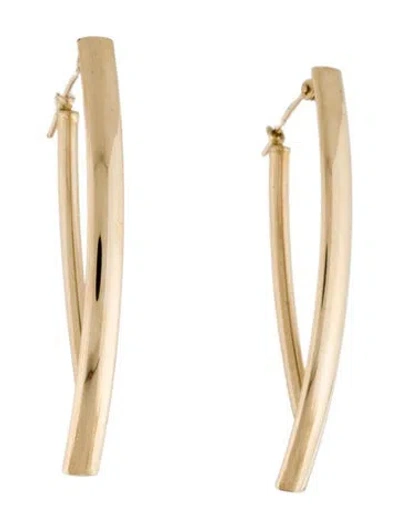 Pre-owned Earrings 14k Drop  In Multi