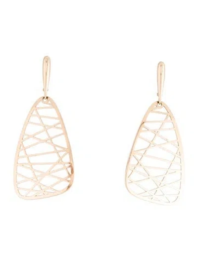 Pre-owned Earrings 14k Drop  In Multi