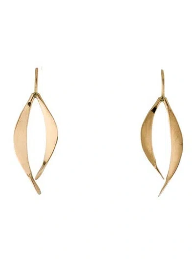 Pre-owned Earrings 14k Drop  In Multi