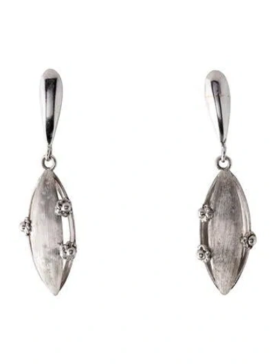 Pre-owned Earrings 14k Drop  In Multi