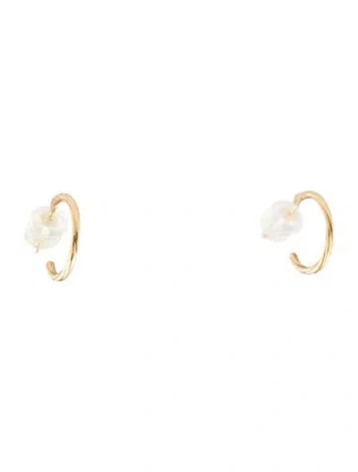 Pre-owned Earrings 14k Ear Cuff In Multi