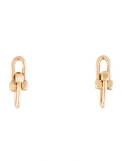 Pre-owned Earrings 14k Gauge Link Drop  In Multi