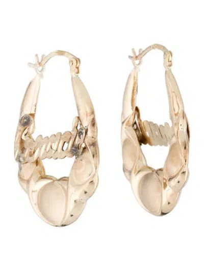 Pre-owned Earrings 14k 'gracie' Hoop  In Multi