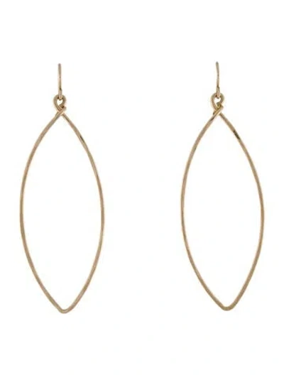 Pre-owned Earrings 14k Hammered Drop  In Multi