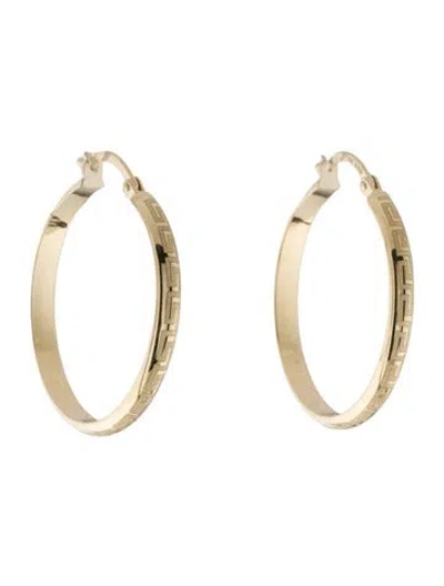 Pre-owned Earrings 14k Hoop  In Multi